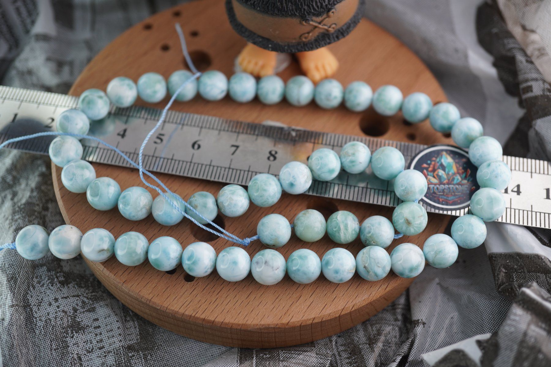 Mineralien & Heilsteine: Larimar  8mm  Kugel Strang  39cm    Top – Neu und originalverpackt aus Eschenbach SG von topstone 2