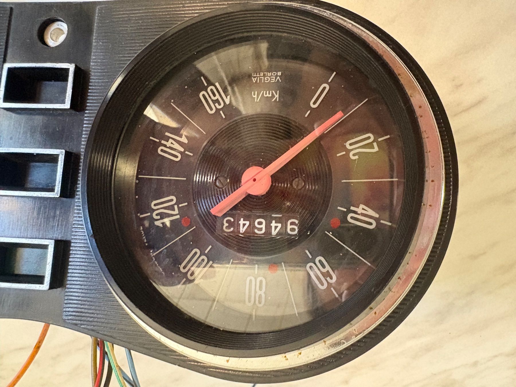 Sonstiges Fahrzeugzubehör: Tacho von Oldtimer, italienische Marke – Gebraucht aus Schaffhausen von Simmel80 1