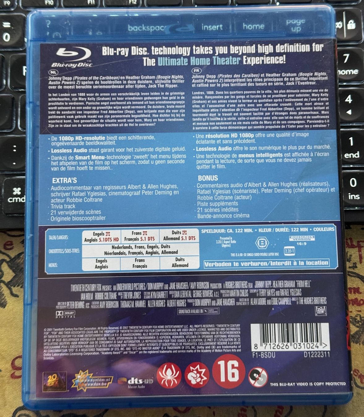 Tutti i DVDs: From Hell (2001) - Blu-ray – Usato da Semsales venduto da __Florian__ 2