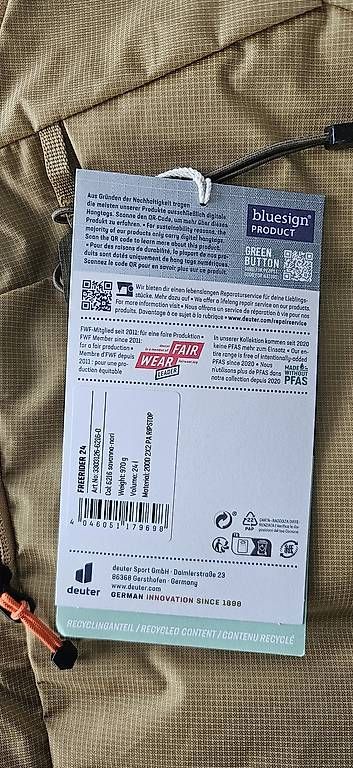 Deuter Zaini: Deuter Freerider 24 Skitourenrucksack – Nuovo e nell'imballaggio originale da Root venduto da boka92 1