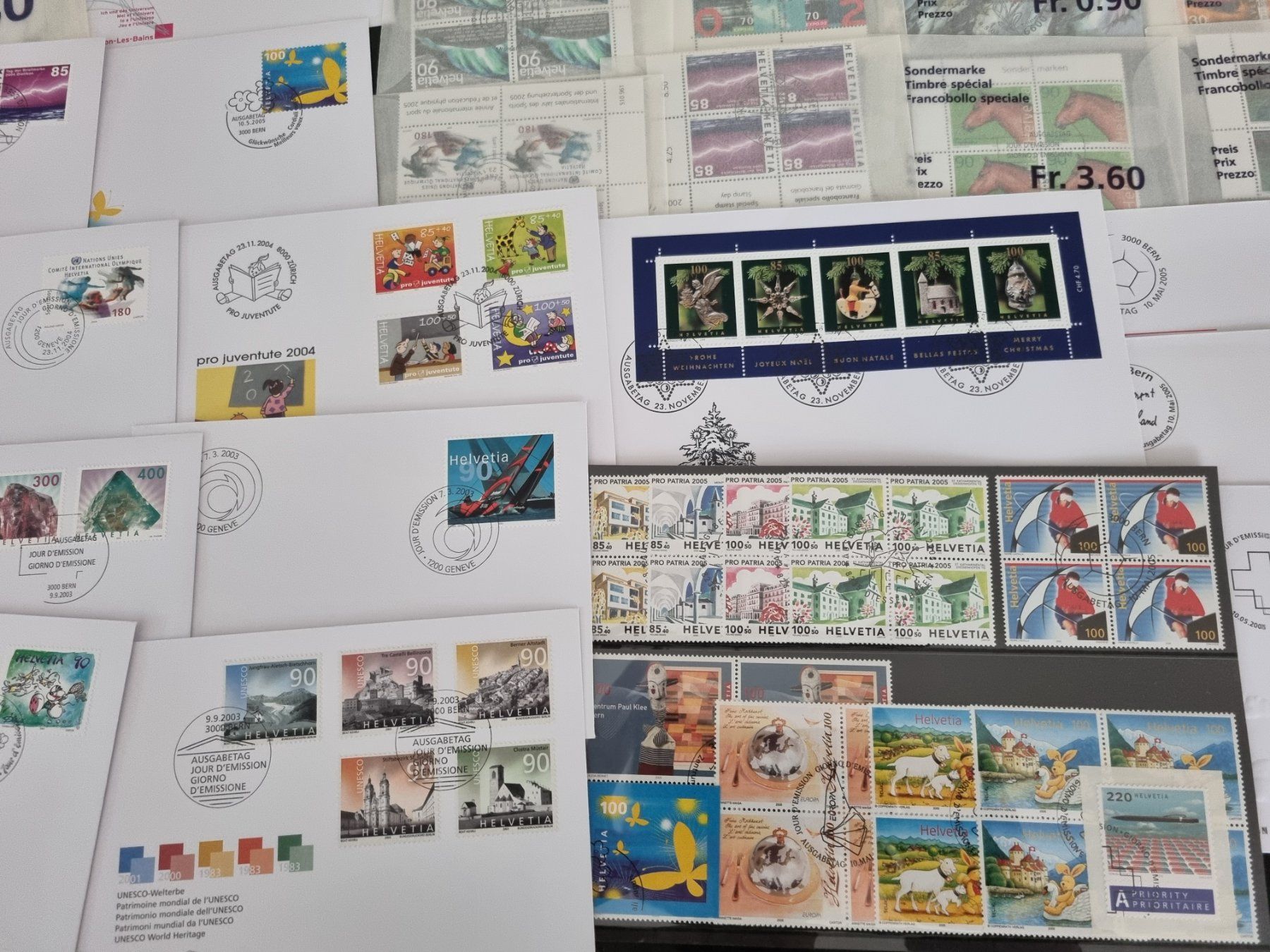 Tutti i francobolli: Posten mit Aboware Schweiz, in Tüten, FDC, Kleinbogen – Usato da Gümligen venduto da Geniusbuy 1