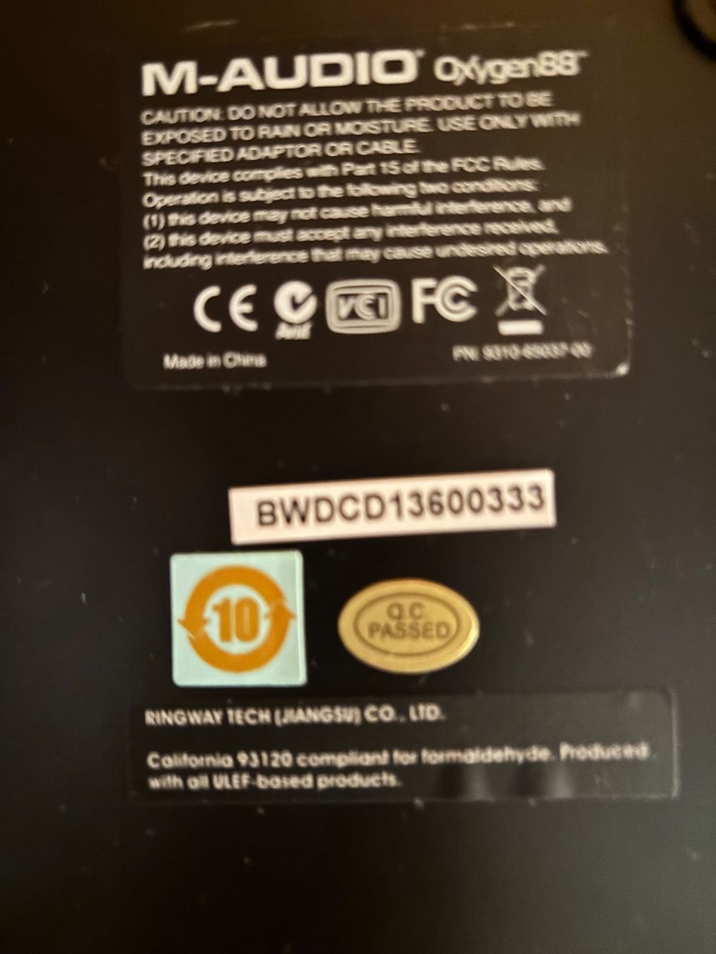 Strumenti musicali: M-Audio Oxygen 88 USB MIDI-Controller & Pedal – Usato da Bottmingen venduto da ann_ys87 4