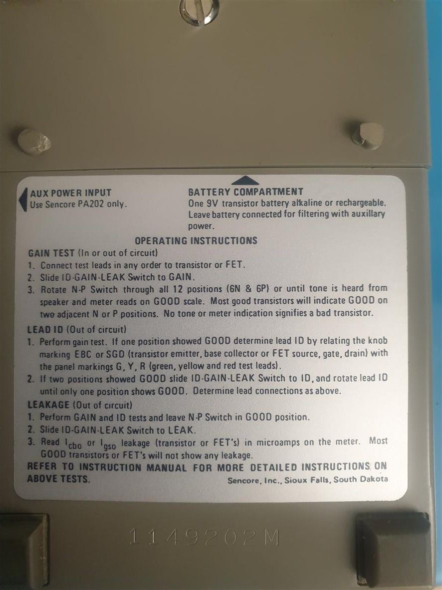 Misurare: SENCOR TF-40 TRANSISTOR/FET TESTER POCKET – Usato da Reinach AG venduto da softwareladen 8