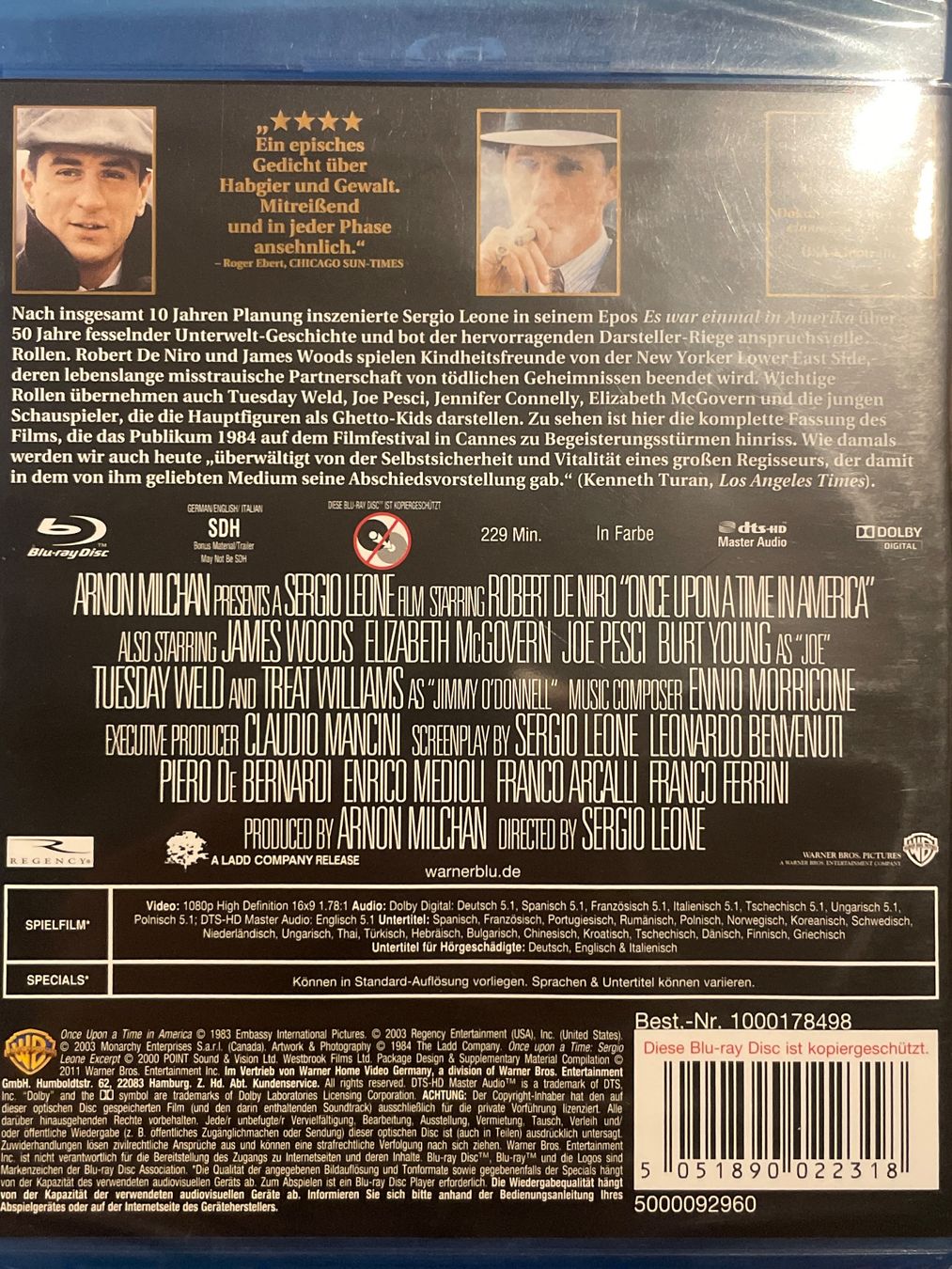 Tutti i DVDs: Es war einmal in Amerika (1984) – Nuovo (secondo la descrizione) da Waldenburg venduto da Gonzo8 1