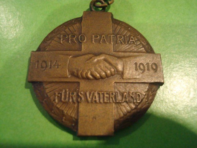 Medaglie: Medaillon Pro Patria 1914-1919 – Usato da Riehen venduto da Baerewaegli