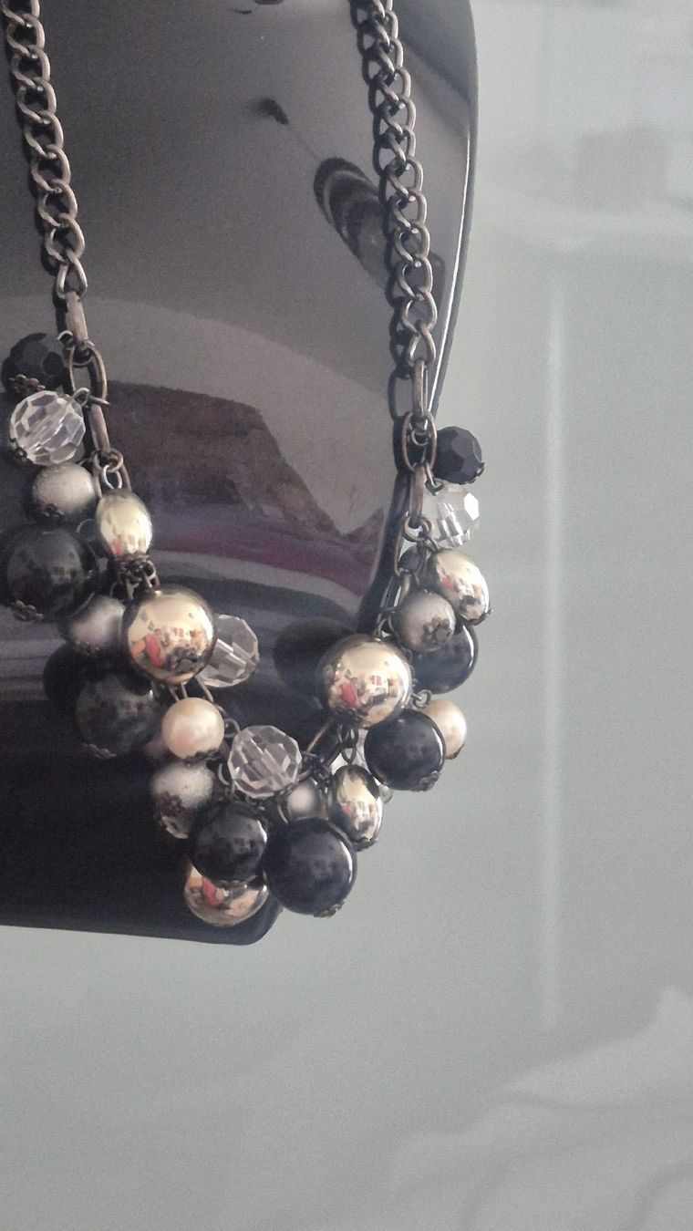 Catenine: Collana con perle nere, dorate e trasparenti – Usato da Giubiasco venduto da Stefaniav 6