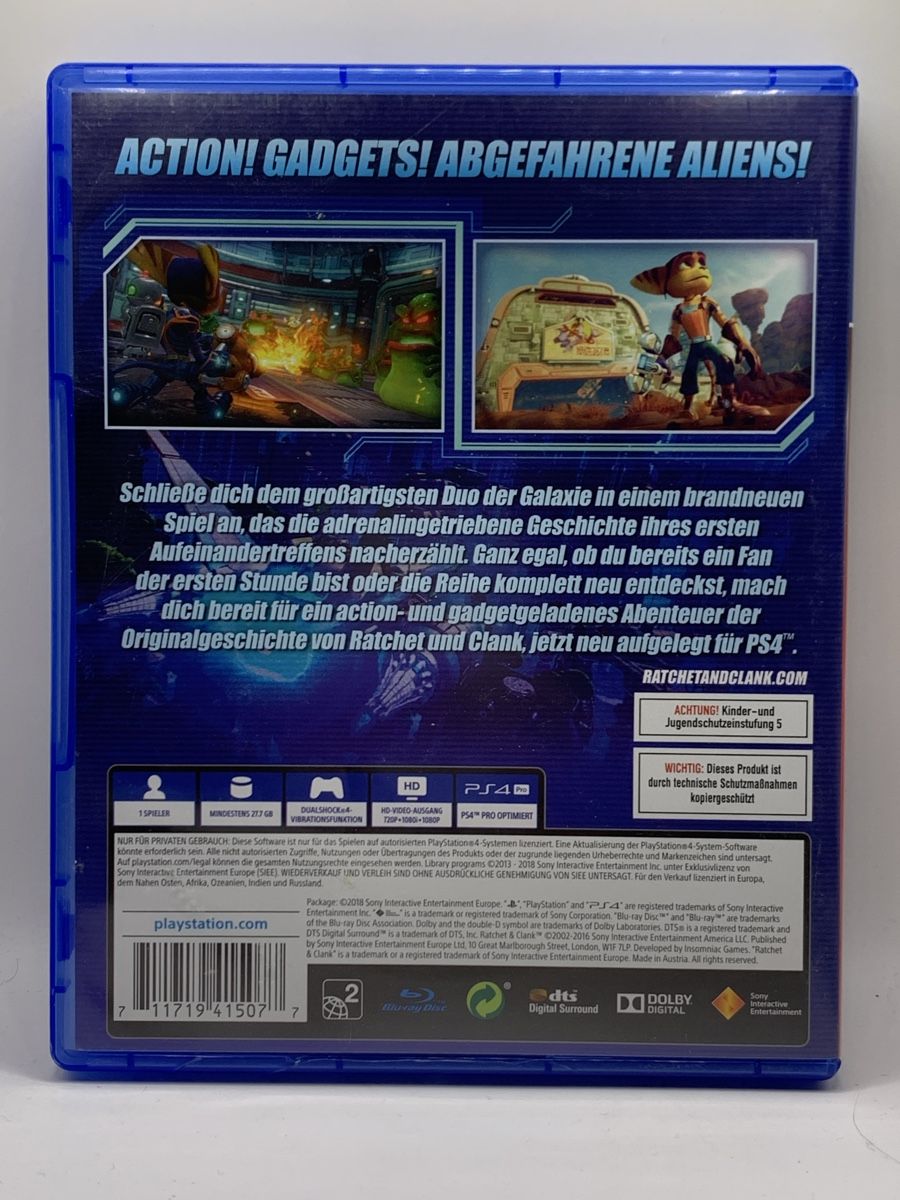 Sony Spiele: Ratchet & Clank - PS4 – Gebraucht aus Ostermundigen von RG-Collector 1