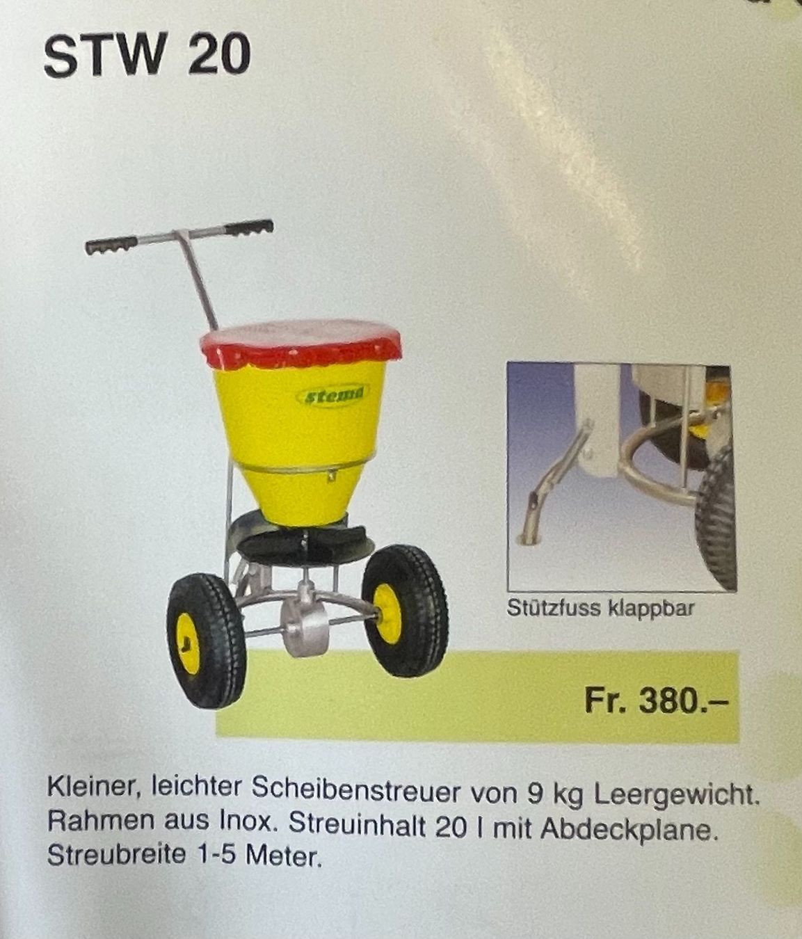 Alle Maschinen: Salzstreuer Stema – Neu (gemäss Beschreibung) aus Gerlafingen von  1