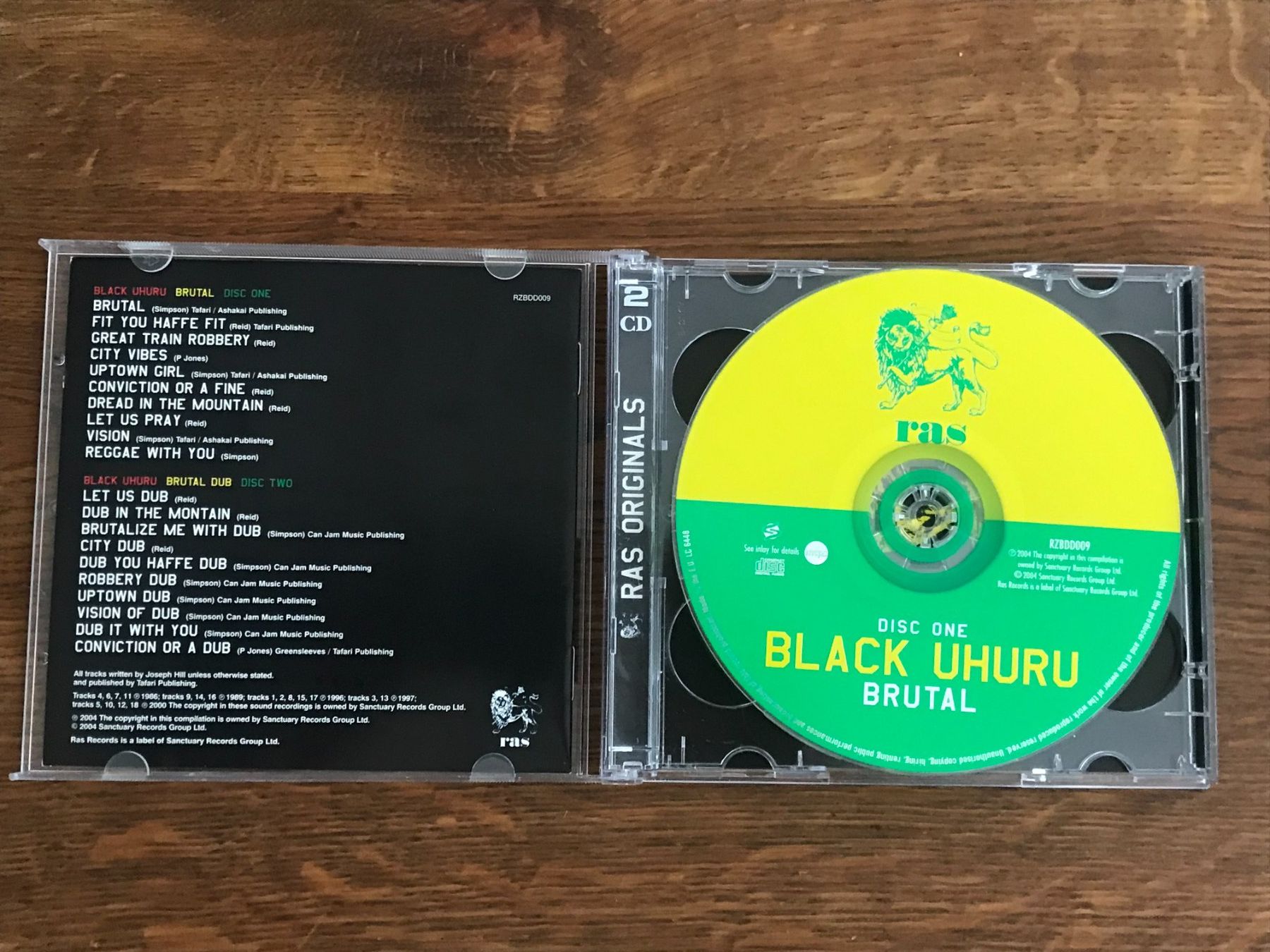 CDs: BLACK UHURU - Brutal - 2CD - Roots Reggae, Dub – Gebraucht aus Buchs AG von Archie 1