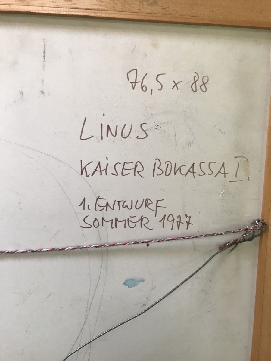 Gemälde: LINUS  Kaiser Bokassa der I. 1977 – Gebraucht aus Wolfhalden von SecondAntique 6