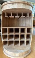 Fass - Flaschenfass Holz Barrel Design 65cm Breit 