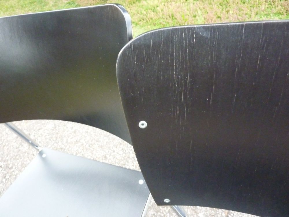 2 Stühle Dietiker ATRIO Seminarstühle Holzstühle stapelbar 8