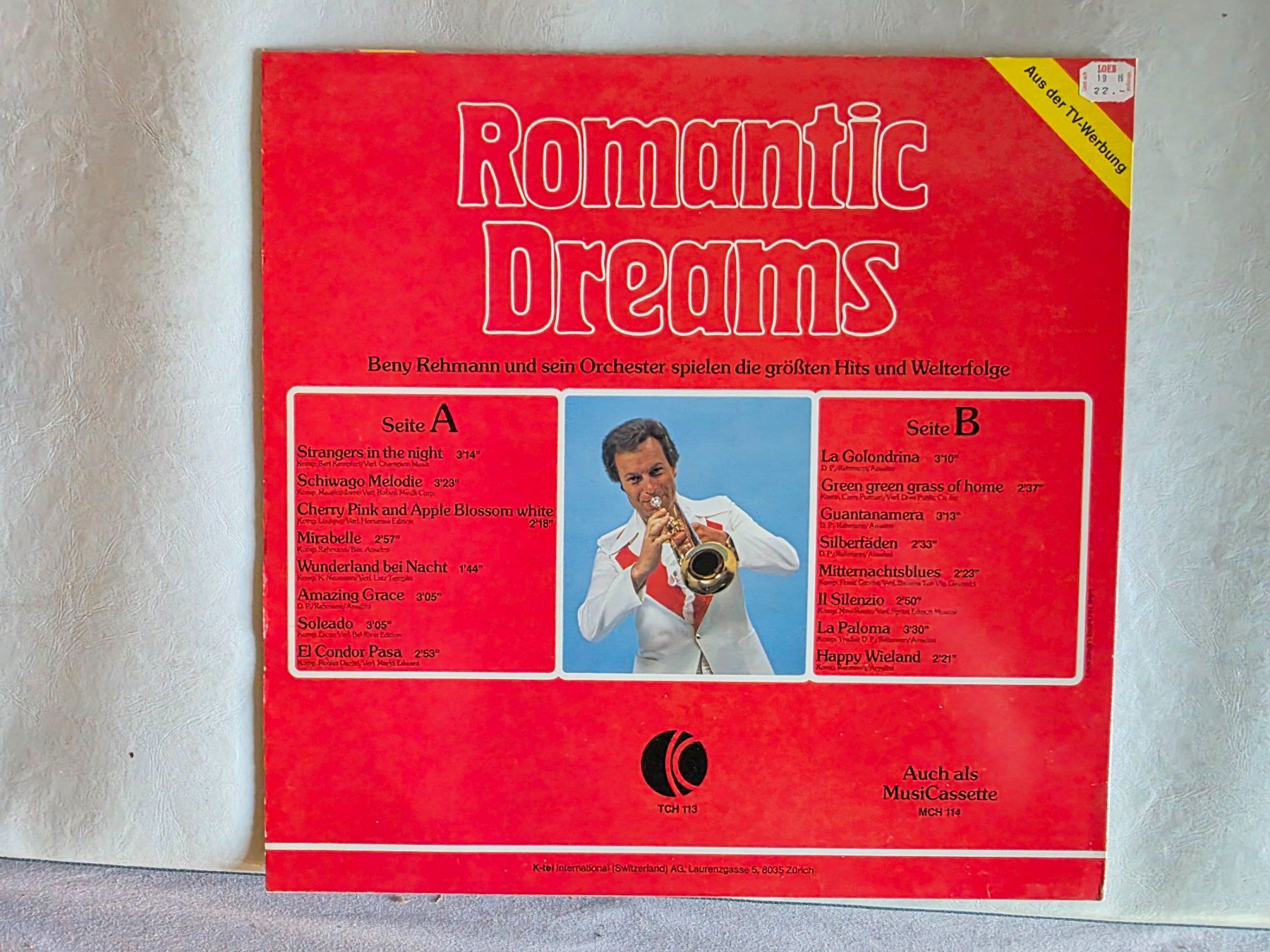 Dischi in vinile: LP: Romantic Dreams - Beny Rehmann - TCH113 – Usato da Walterswil BE venduto da Lonitti