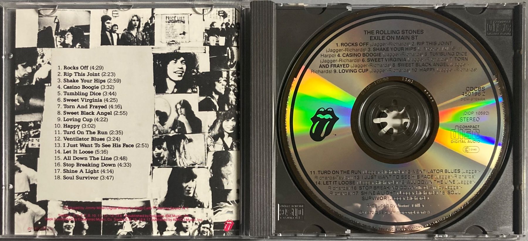 CD: THE ROLLING STONES - EXILE ON MAIN STREET – Usato da Poliez-Pittet venduto da Newtown-Records 2