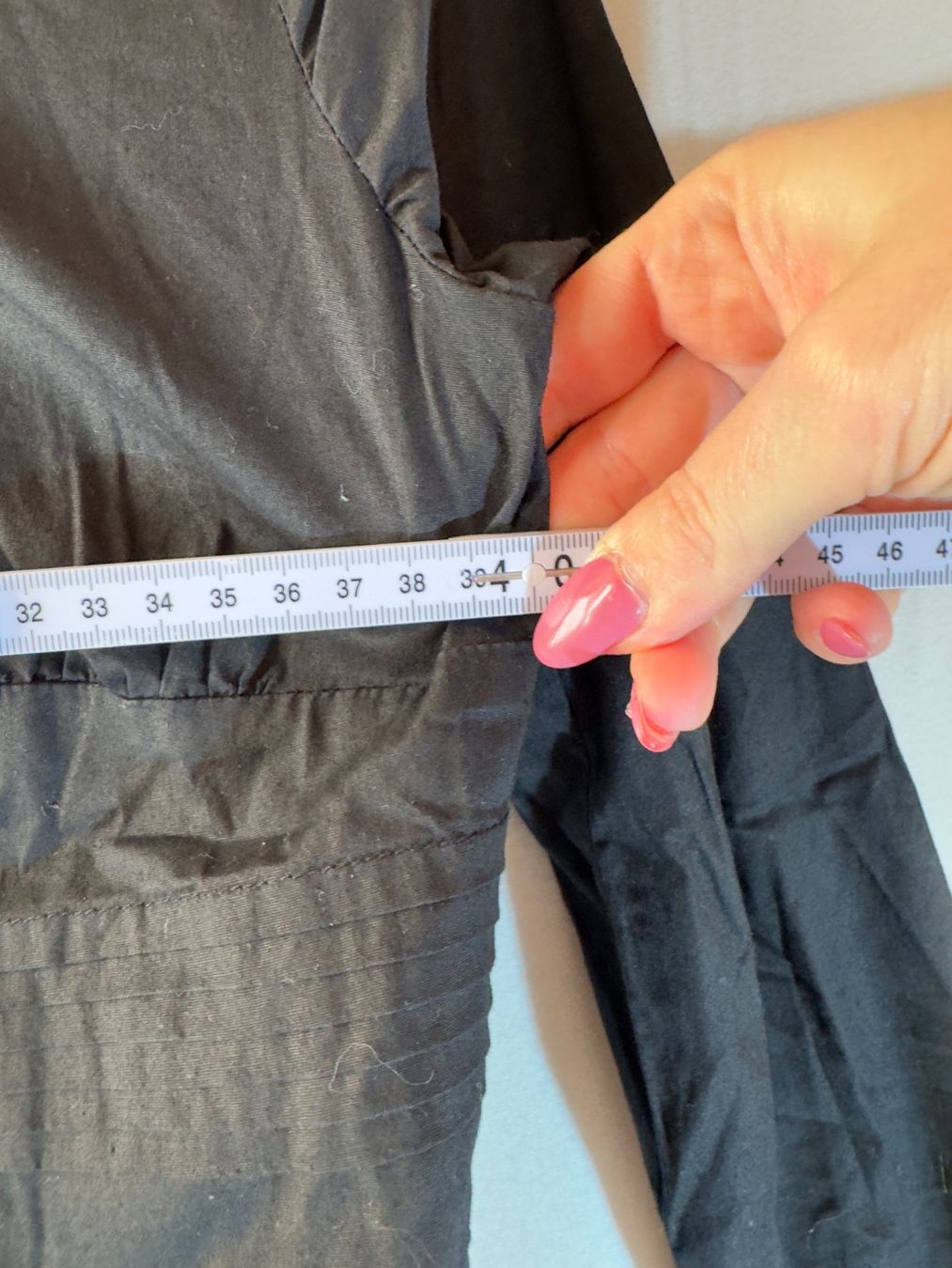 Blusen: Schwarze Bluse aus Baumwolle mit Rüschen Gr. L – Gebraucht aus Grosswangen von second_hand_dress 4
