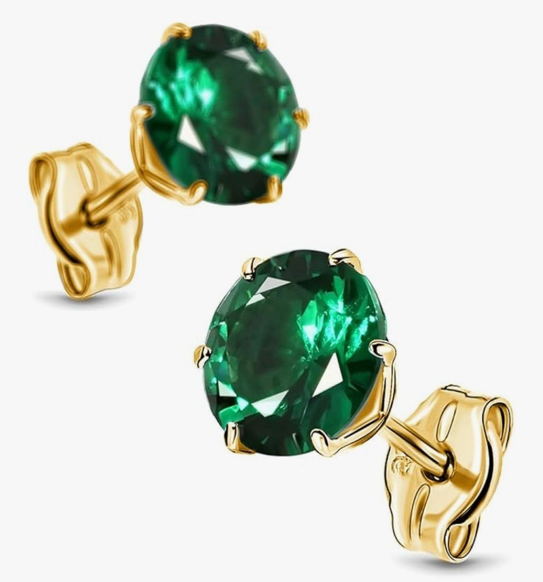 Orecchini pendenti & Orecchini a lobo: Echter Smaragd mit 9c Gold Ohrringe – Nuovo e nell'imballaggio originale da Hemmental venduto da GoldundGlanz