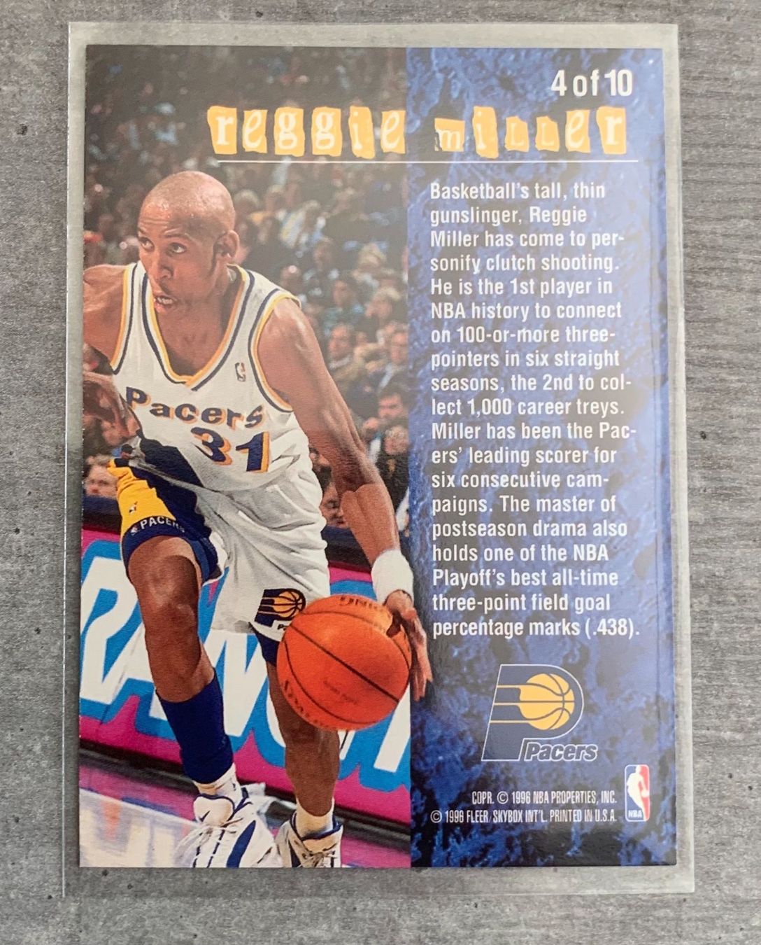 Nba Sammelbilder & Trading cards: Fleer Reggie Miller Total O Card – Neu (gemäss Beschreibung) aus Muttenz von joba23 1