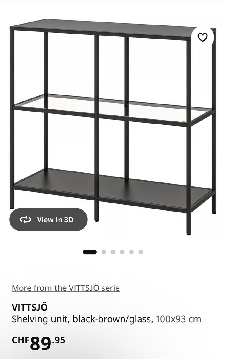 Ikea Scaffali: Vittsjo ikea shelf – Usato da Genève venduto da malgo-lm