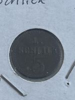Altes L. Schlick 5 Rappen Stueck Sammlerstueck (I1)