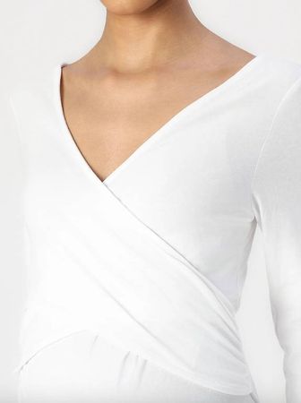 Still-Langarmshirt - schwarz und weiss