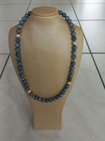 Schaumkorallen  Blau, Halskette 50cm