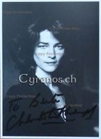Charlotte Rampling (1946) Schauspielerin - sign. Foto