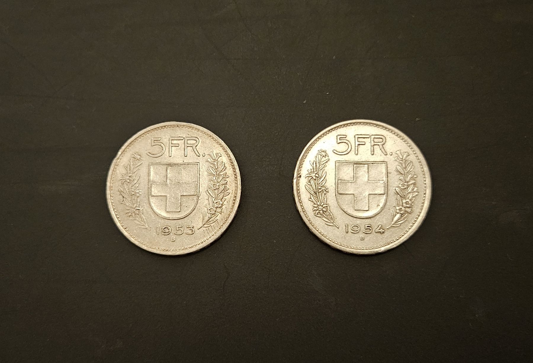 Tutti le monete: 2 x 5 Franken Silber – Usato da Winterthur venduto da ManuM88