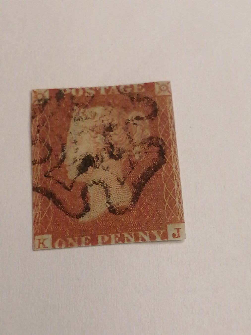 Alle Briefmarken: One Penny Red 1841  – Gebraucht aus Happerswil von tschergi