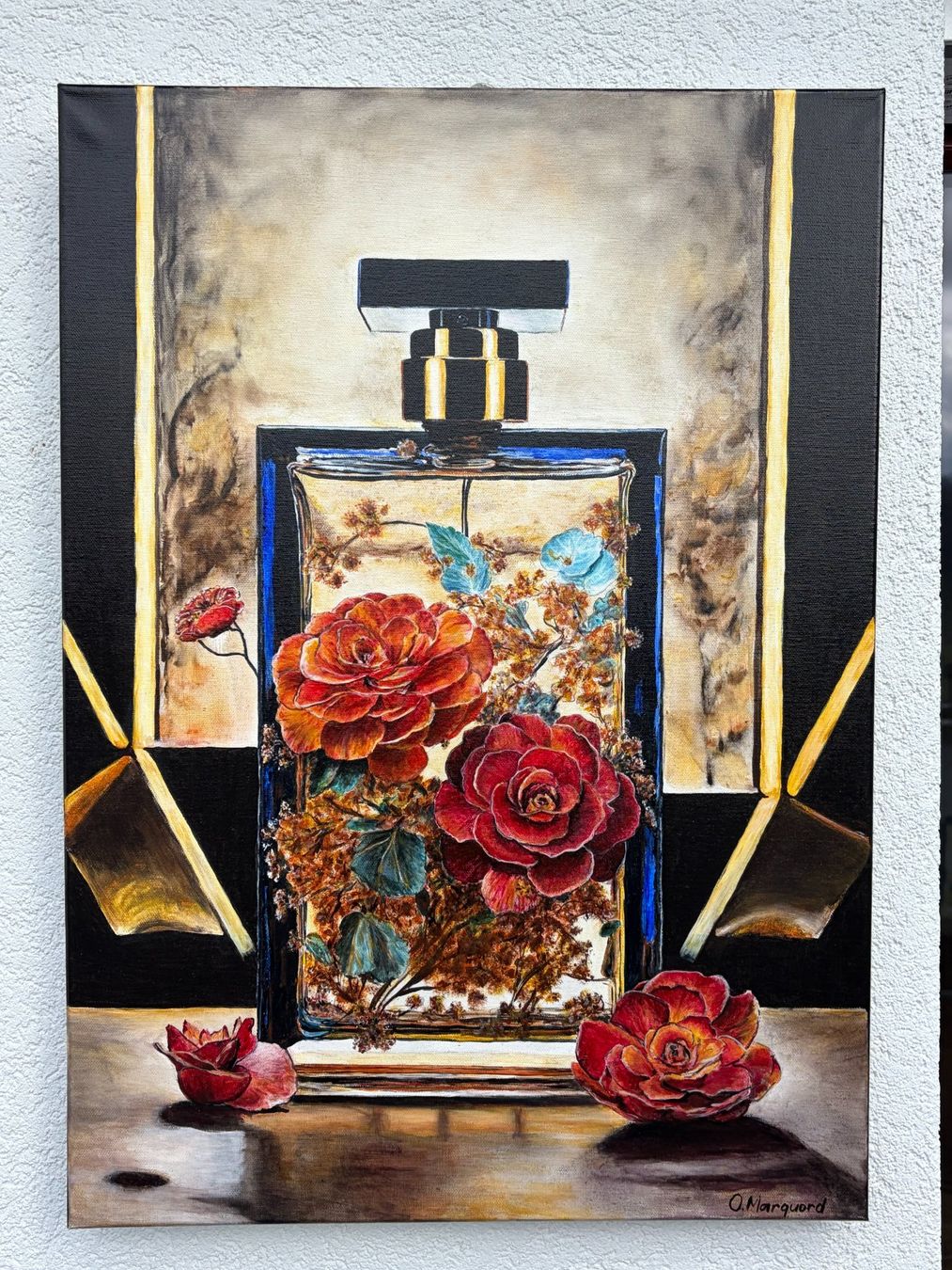 Dipinti: Acryl Gemälde Blumen 50x70 cm – Usato da Boll venduto da NRie 2