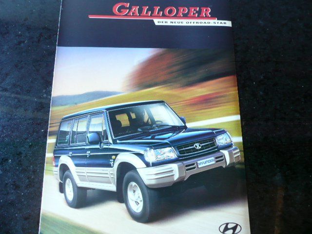 Hyundai Dokumente: Hyundai Galloper Prospekt 2000 – Gebraucht aus Zofingen von sosalinos01