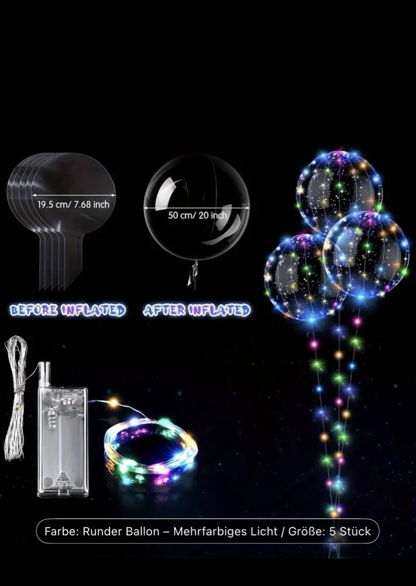 Alle Dekorationen: Leuchtende Ballons, 5 Stk. – Neu und originalverpackt aus Bürglen TG von sayuri84 2