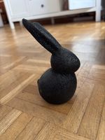 Osterhase schwarz glitzernd Dekoration guter Zustand