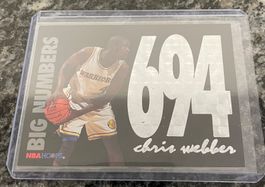 NBA Chris Webber Big Numbers Card