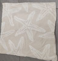 Kissenbezug beige mit Seesternen Applikation im Set