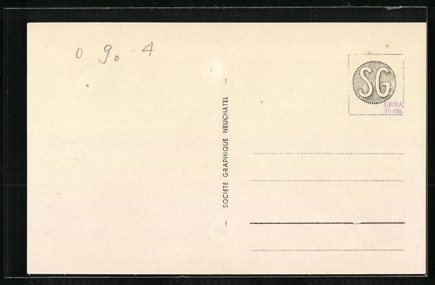 Cartoline postali: St. Blaise-Marin, Ortsansicht mit Bahnho – Usato da Berlin venduto da bartko-reher 1