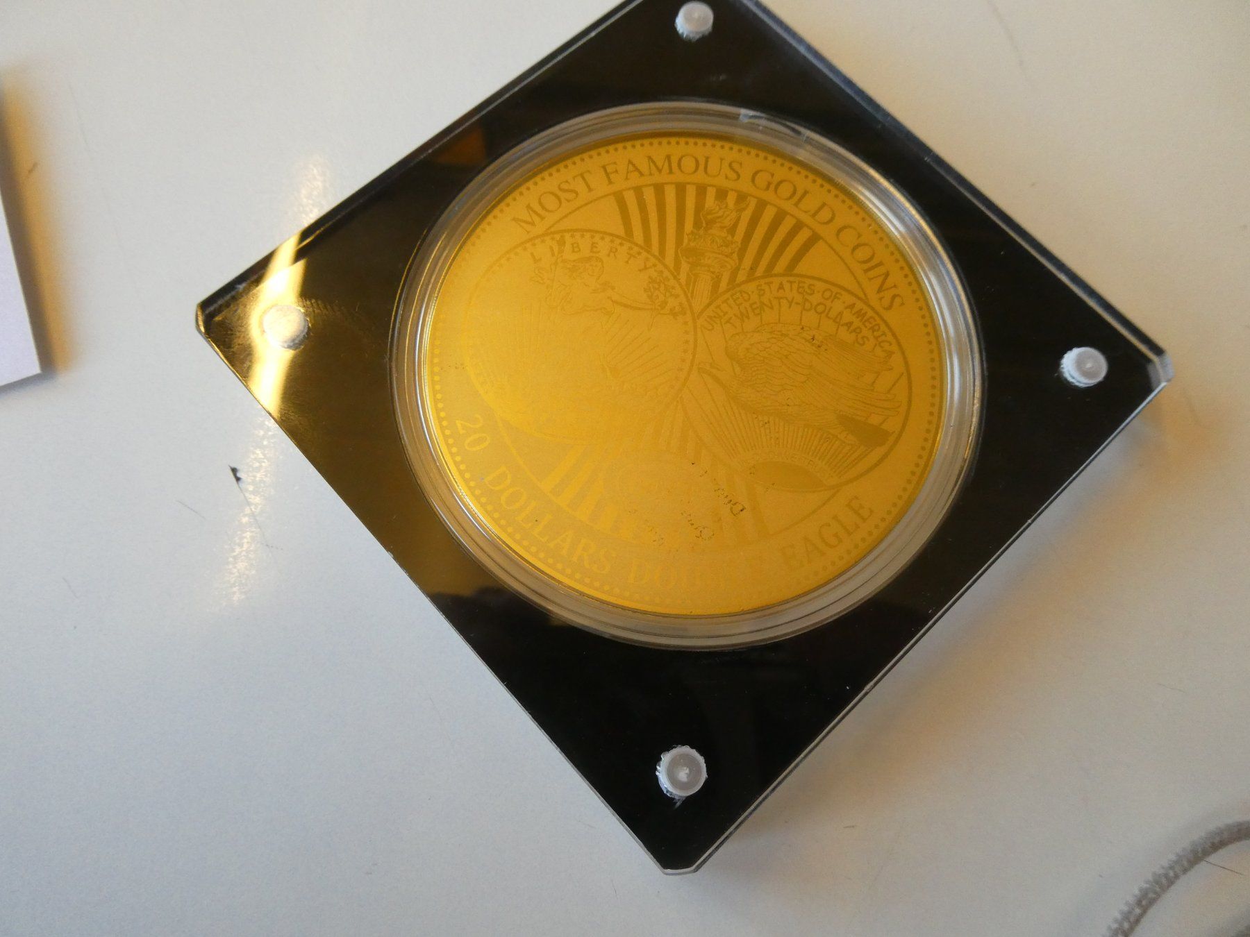 Medaillen: Medaille 20 Dollars Double Eagle, 1/100 Oz Feingold .999 – Neu (gemäss Beschreibung) aus Hinterforst von Rohusri