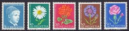 1963, Nr. J198L-202L Pro Juventute Satz,  postfrisch