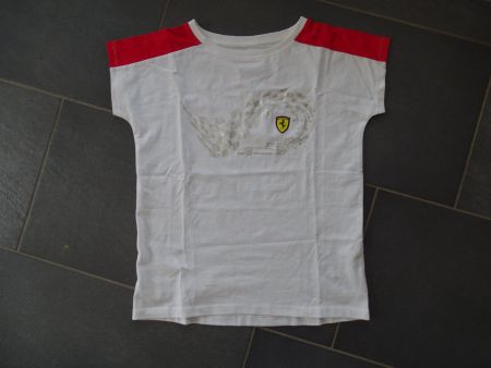 Mädchen Ferrari T-Shirt Gr. 11/12 Jahre, wie NEU!