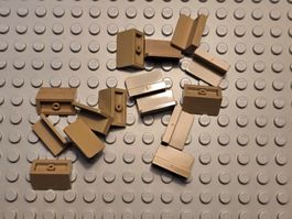 Lego 15x Paneel (4865) dark tan