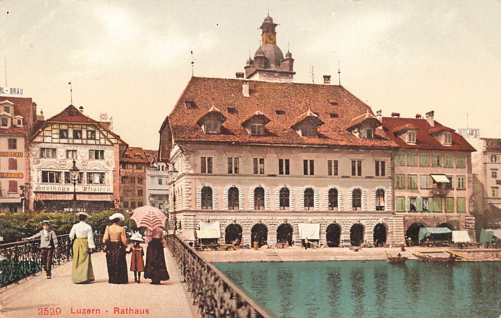 Cartoline postali: Luzern (LU) Rathaus – Usato da Biasca venduto da Blenio71