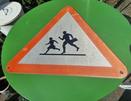 Schulweg Warnschild 3M Scotchlite 2003 retroreflektierend 
