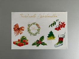 Stickerset Friedvolle Weihnachten NEU