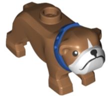 Lego®️minifiguren Bulldog brun
