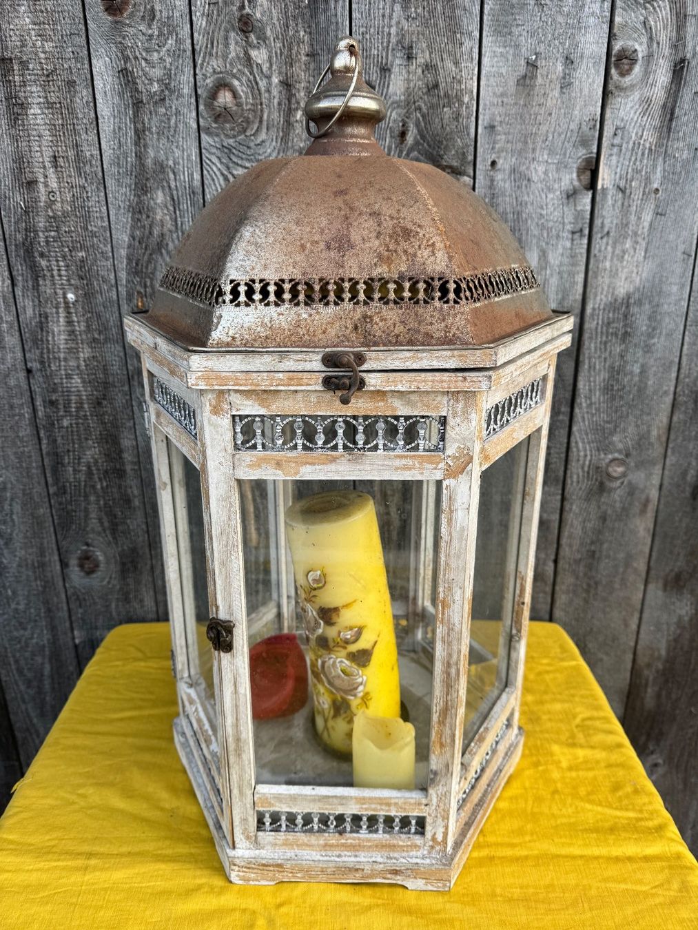 Laternen: Laterne/Kerzenhalter Shabby Chic – Gebraucht aus Sachseln von BONATI01 3