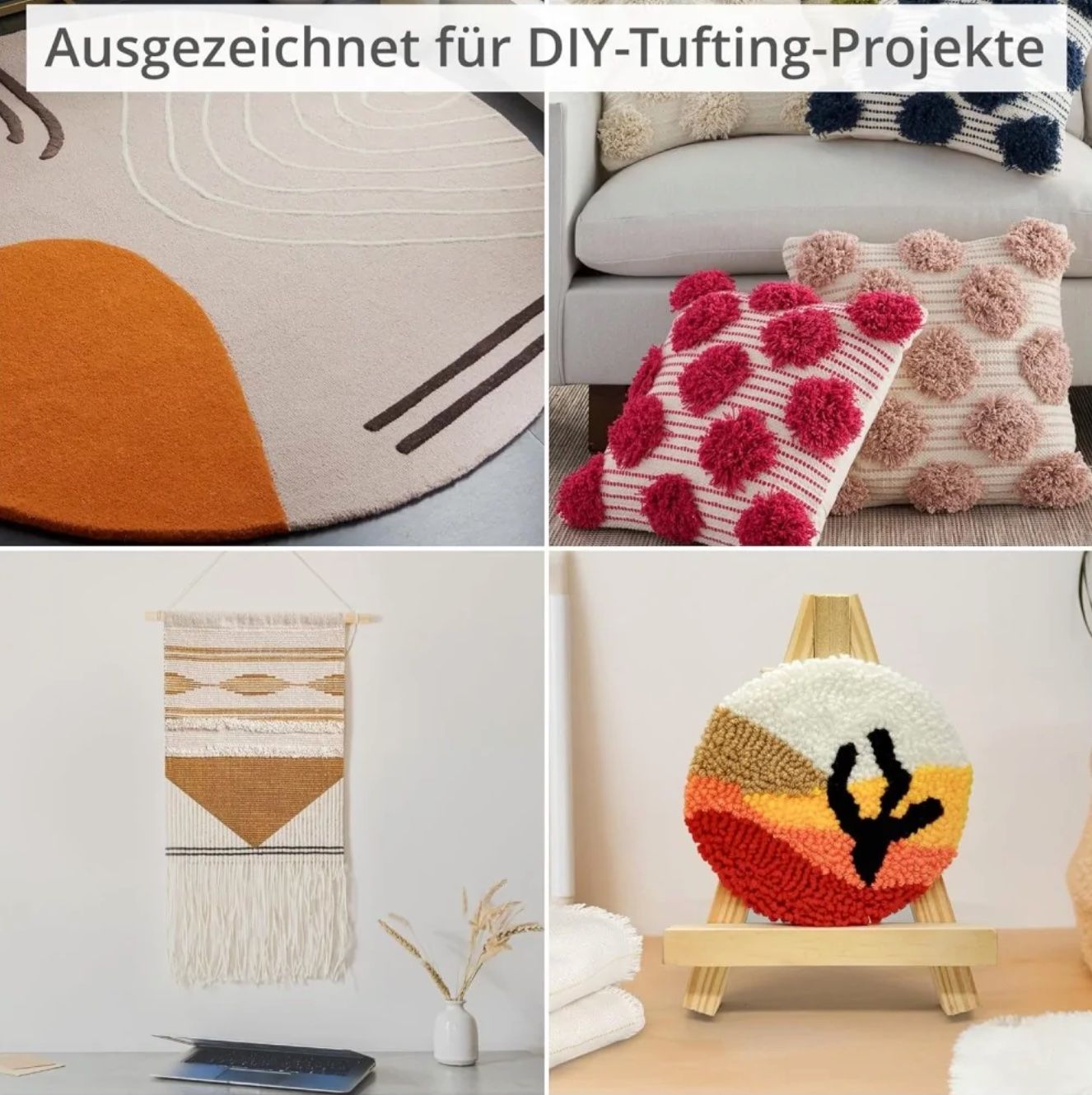 Tessuti: Tufting Stoff/ 1.5x2 Meter – Nuovo e nell'imballaggio originale da Embrach venduto da squarely 2