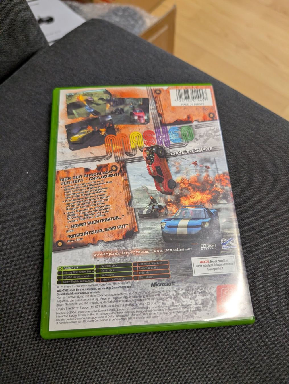 Jeux: Mashed drive to survive Microsoft xbox – D'occasion à Giubiasco par Ticinerd 1
