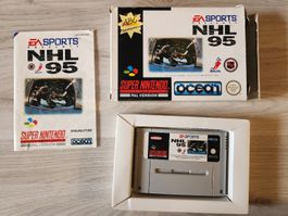 NHL 95 (SNES) PAL komplett in Box inkl. Anleitung