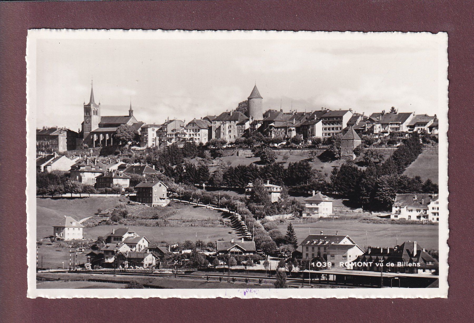 Cartoline postali: ROMONT vu de Billens – Usato da Pully venduto da nicecards