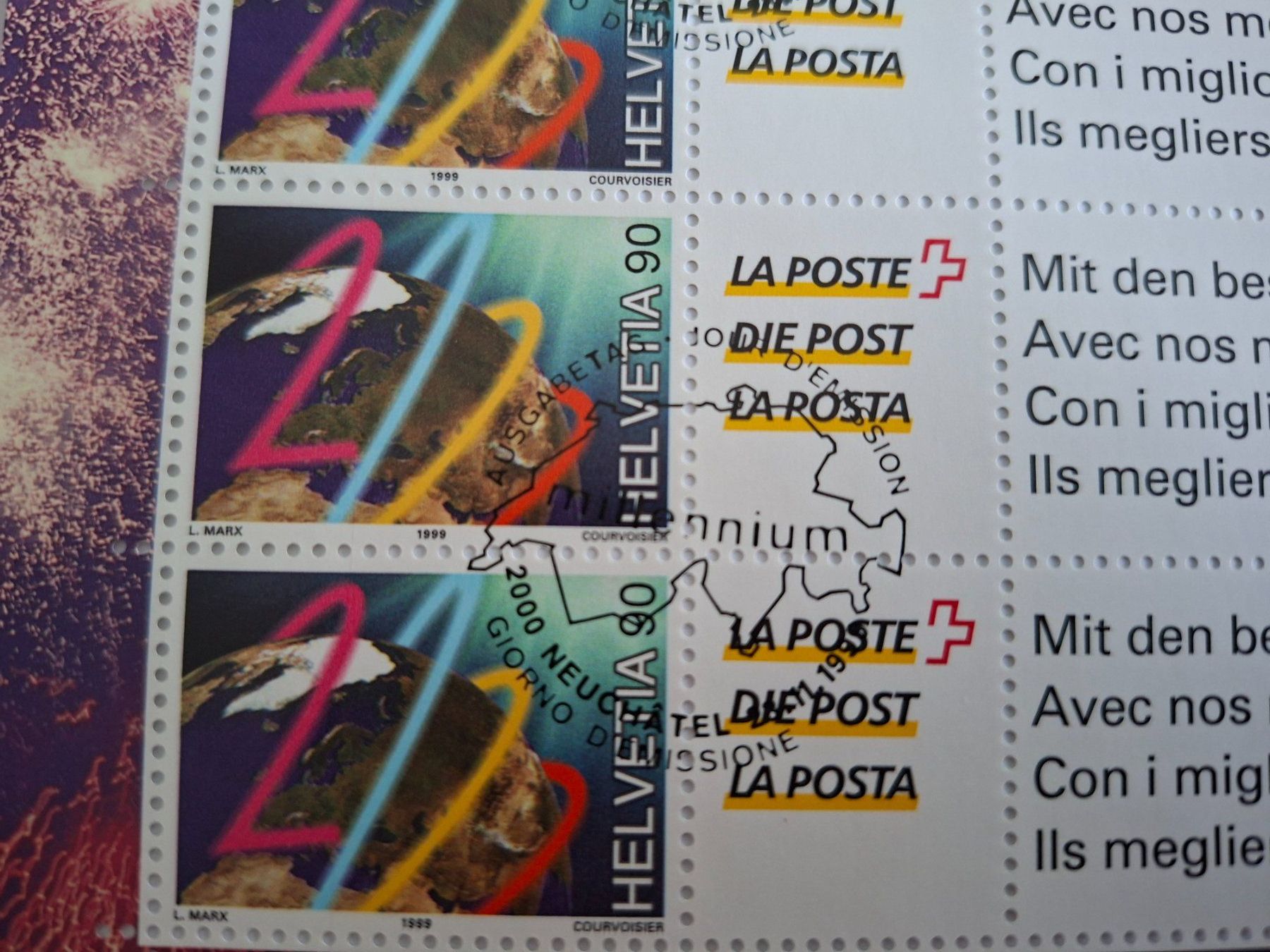 Tous les timbres: Briefmarken Kleinbogen Millenium – Neuf (Voir description) à Hinterkappelen par 1399 1
