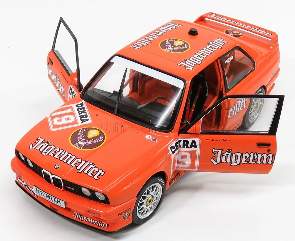 BMW Modellini d'auto: BMW E30 DTM JÄGERMEISTER, im Massstab 1:18 – Nuovo e nell'imballaggio originale da Erlenbach im Simmental venduto da Model_box 3